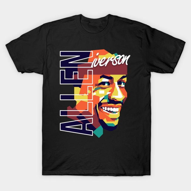 Allen Iverson on WPAP T-Shirt by pentaShop